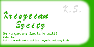 krisztian szeitz business card